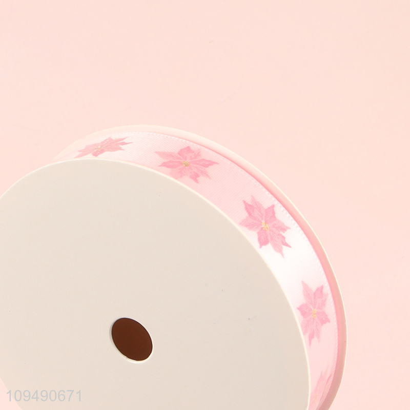 Best sale pink polyester gift packaging ribbon