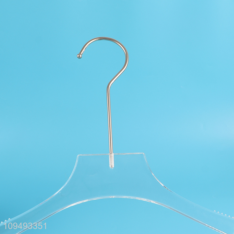 New arrival  clear household plastic clothes hanger