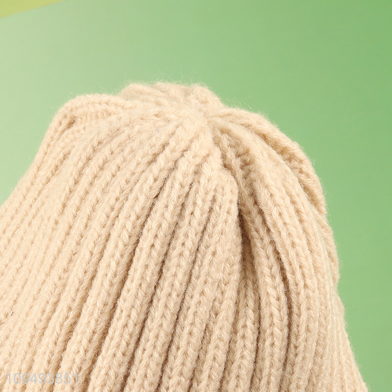 Top sale thickened beanies hat knitted hat for winter