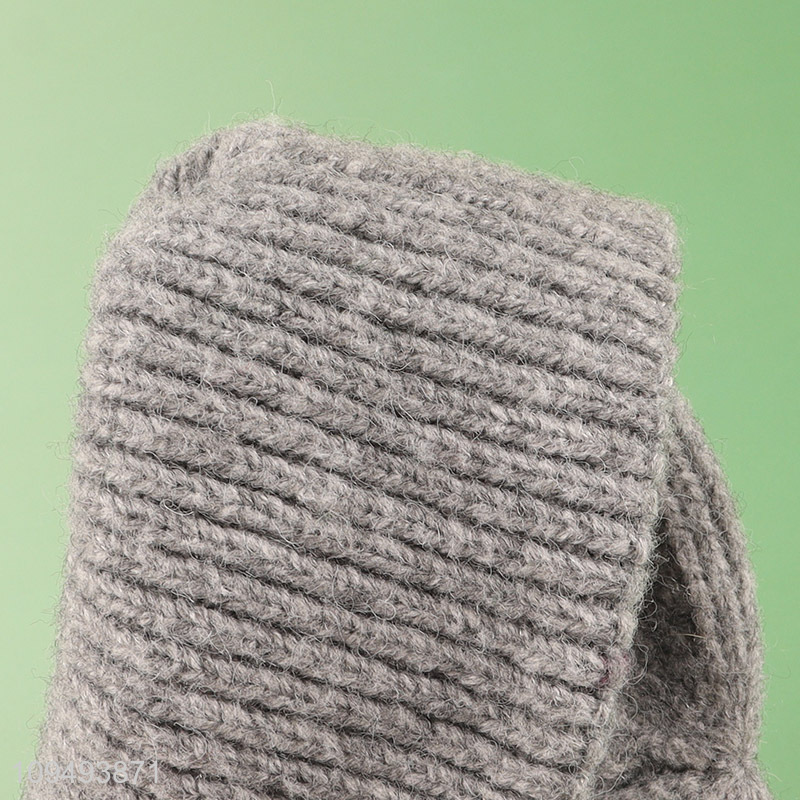 Good quality grey beanies hat winter hat
