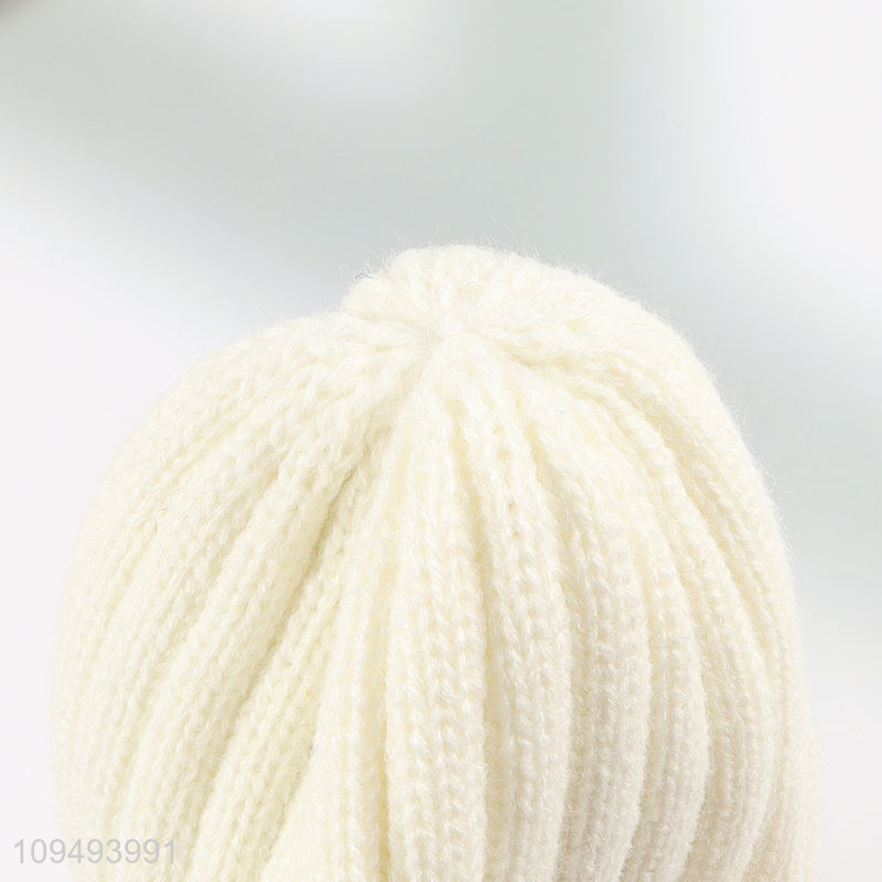 New style white beanies hat winter hat for sale