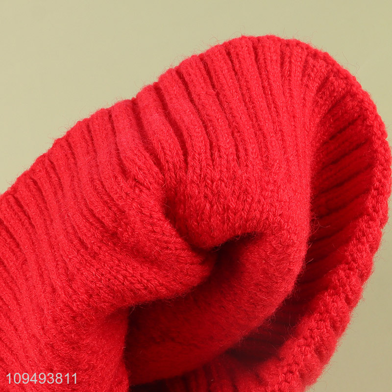New arrival  red beanies hat knitted hat for winter