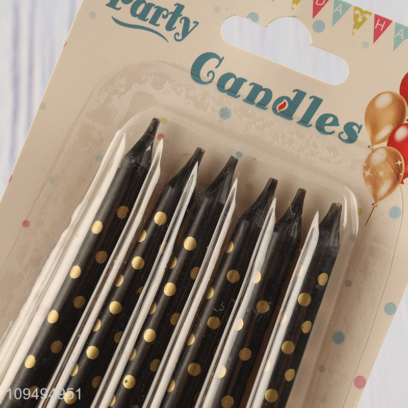 Hot selling 8pcs printed birthday cake candle