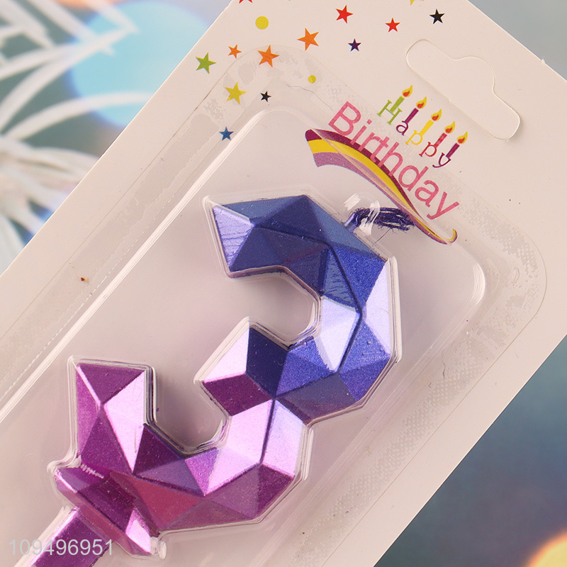 Best selling colorful number candle for birthday decor