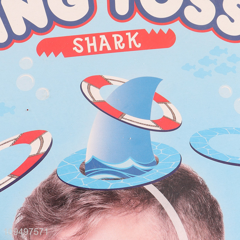 Top selling shark headband ring toss game