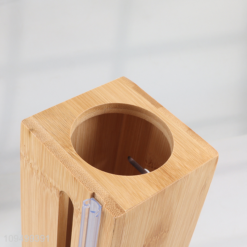 China wholesale bamboo cling wrap dispenser cutter for kitchen