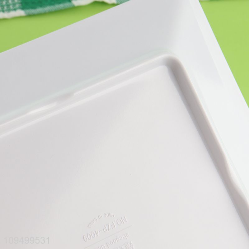 China wholesale square kitchen melamine plate for home