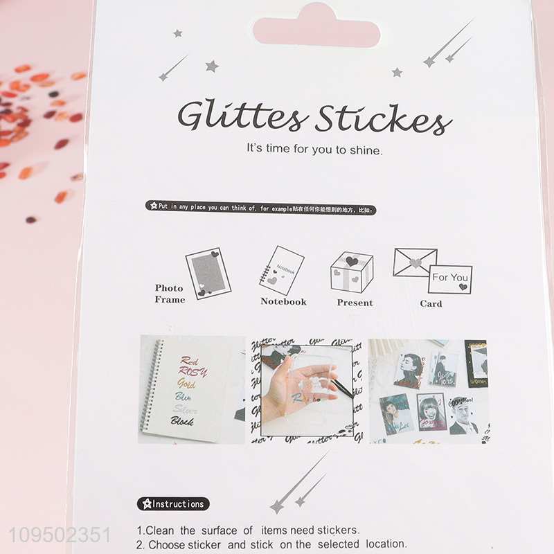 Low price decorative stickers shiny stickers