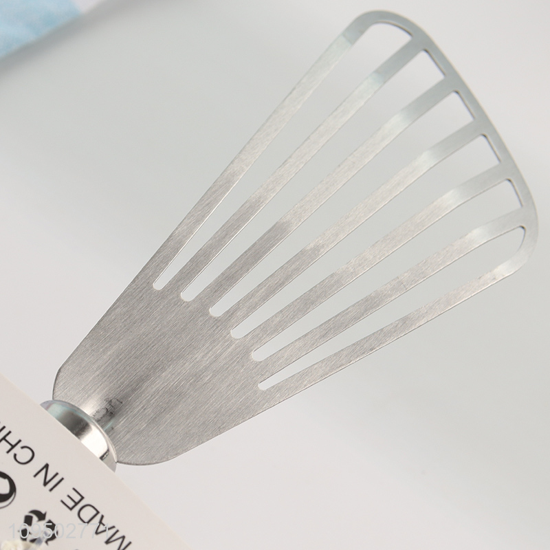 Top selling stainless steel slotted spatula cooking spatula