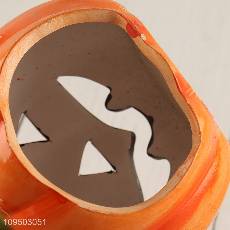 New arrival  pumpkin shape ceramic candle holder