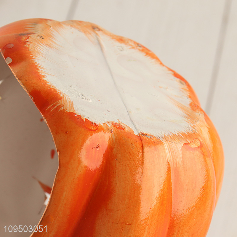 New arrival  pumpkin shape ceramic candle holder