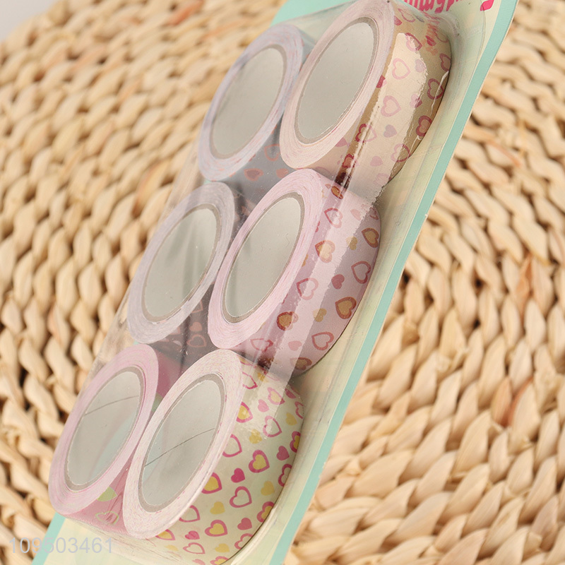 New style 6pcs decorative paper sticker for sale