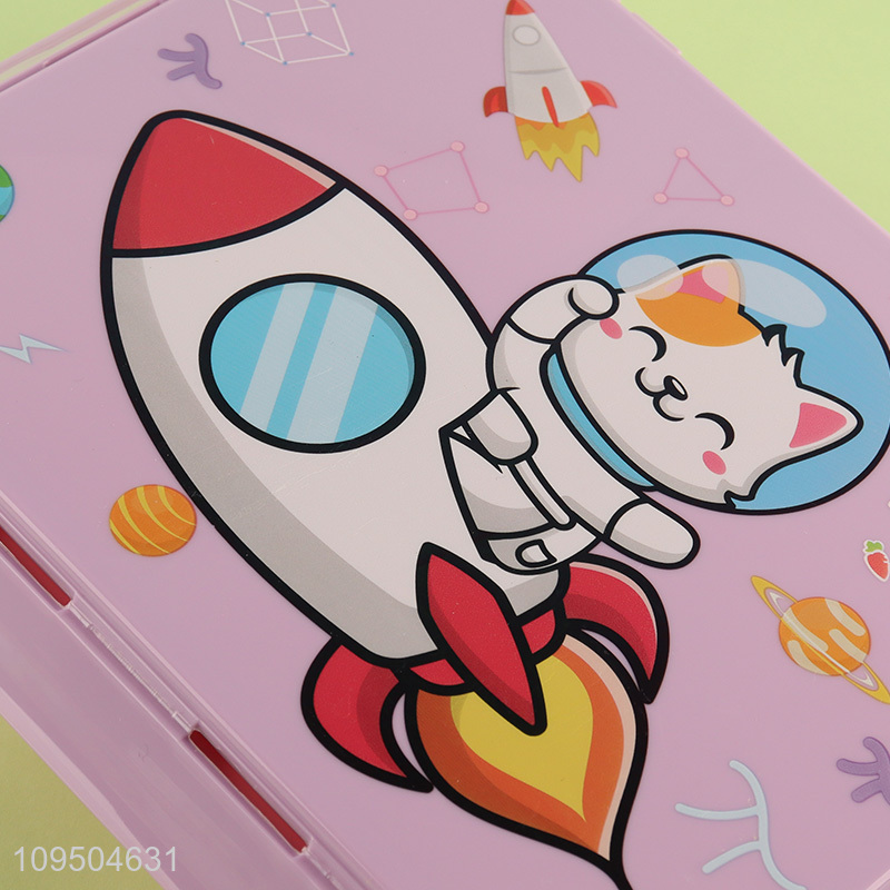 Top products cartoon portable plastic lunch box