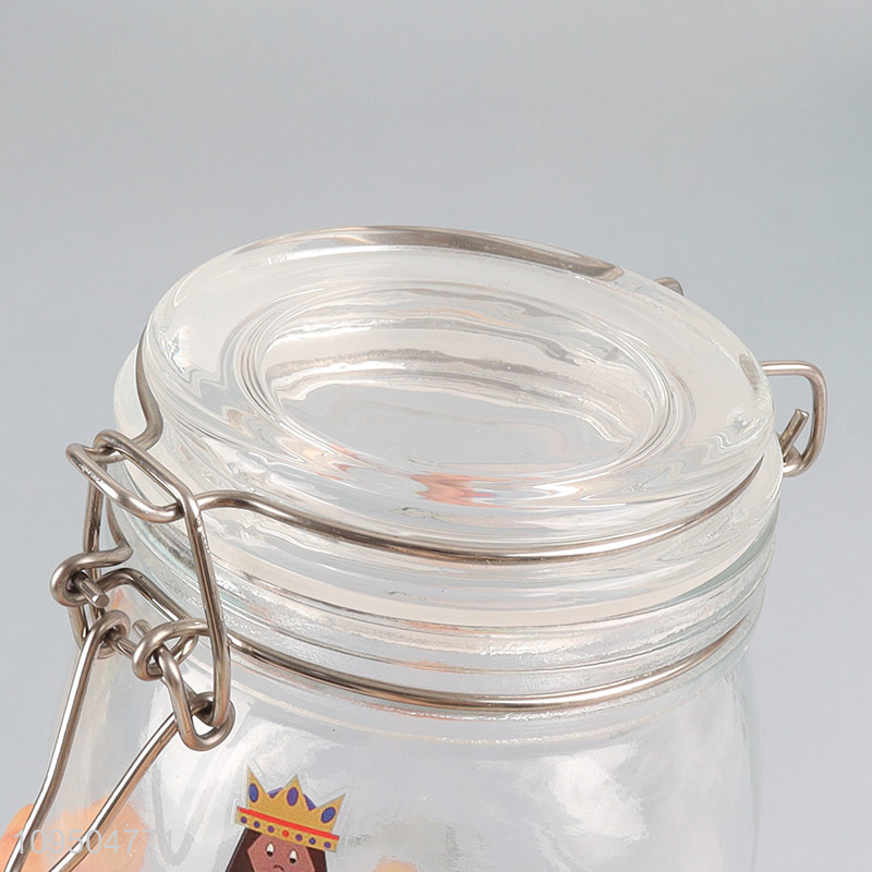 China products sealed glass storage jar for sale