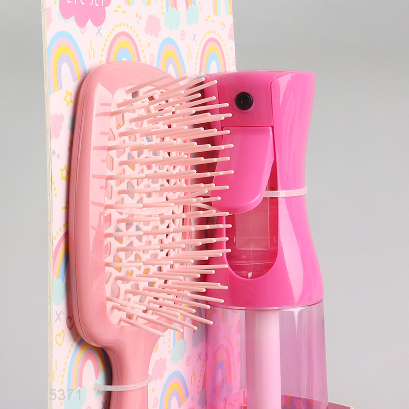 Good selling 2pcs hair comb spray bottle set