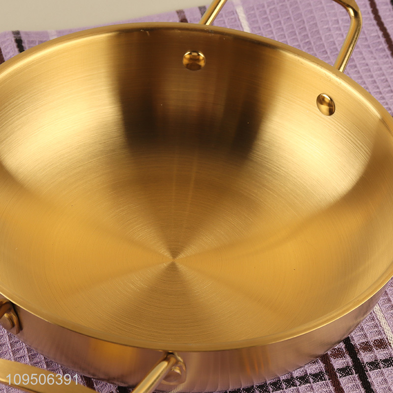 China factory stainless steel golden soup pot