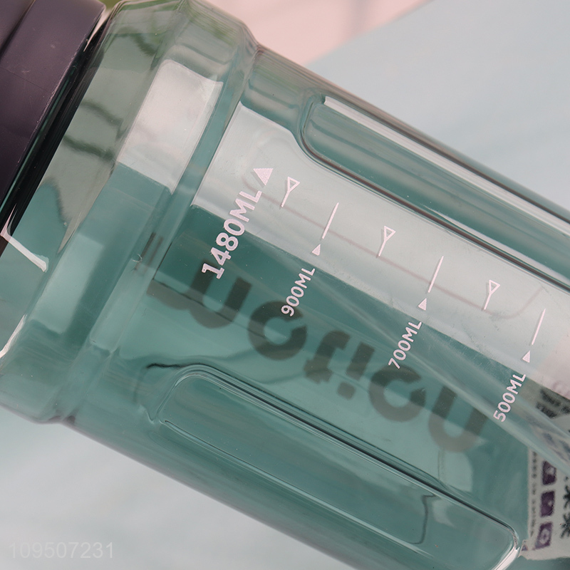 Factory direct sale sports plastic water bottle with handle