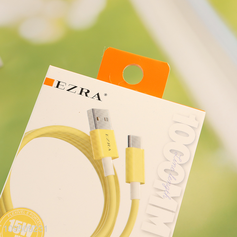 Low price 15w 1m usb type-c charging cable