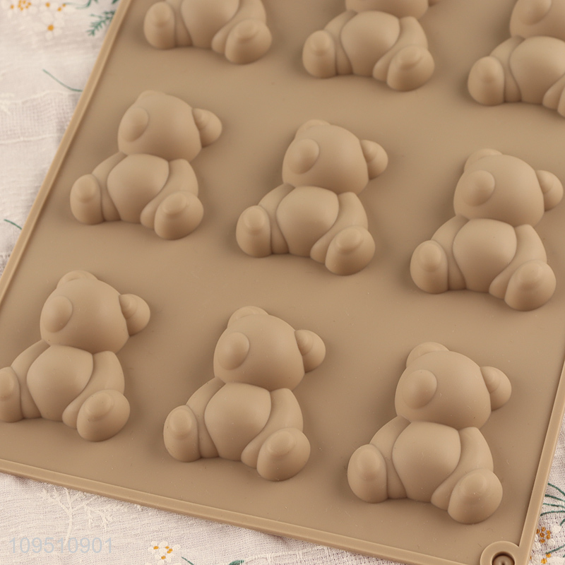 Top quality cute bear silicone cake mold