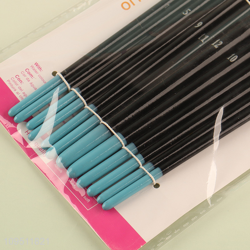 Popular products 12pcs oil painting brush set