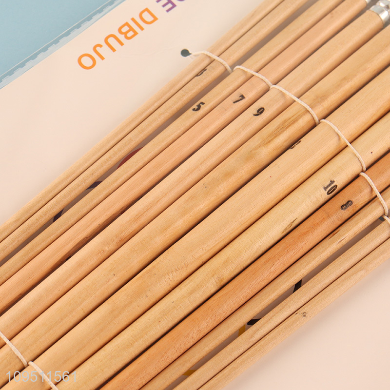 Hot selling 12pcs artist oil paint brush kit