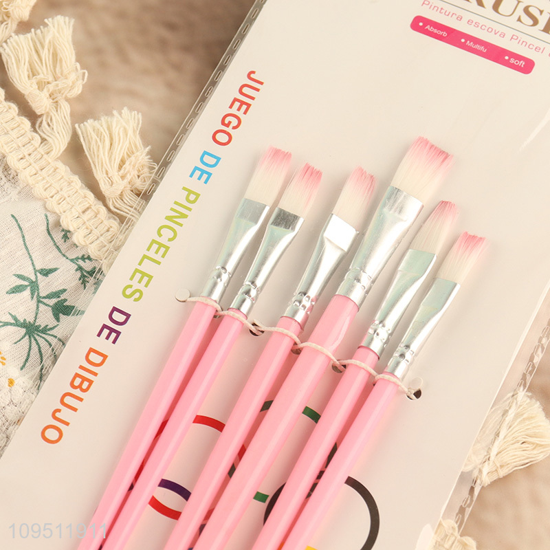 Hot sale nylon bristle oil painting brush set