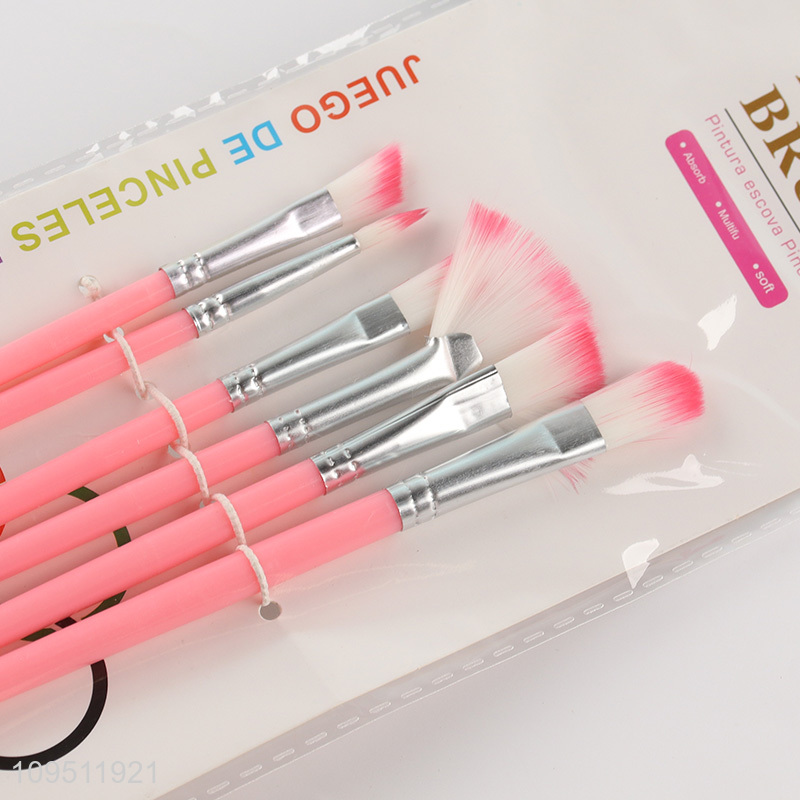 China products 6pcs oil painting brush set