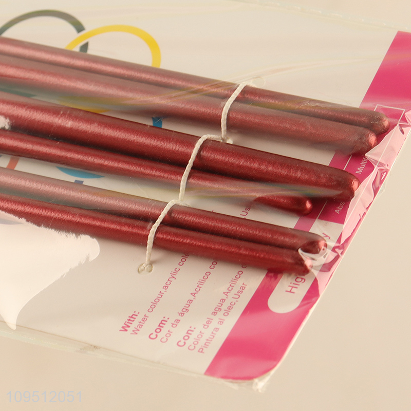 Wholesale oil painting brush set with wooden handle