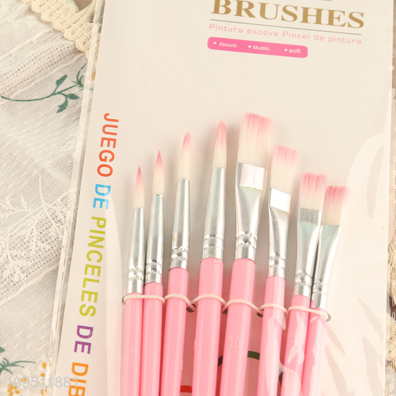 China wholesale art supplies oil painting brush set