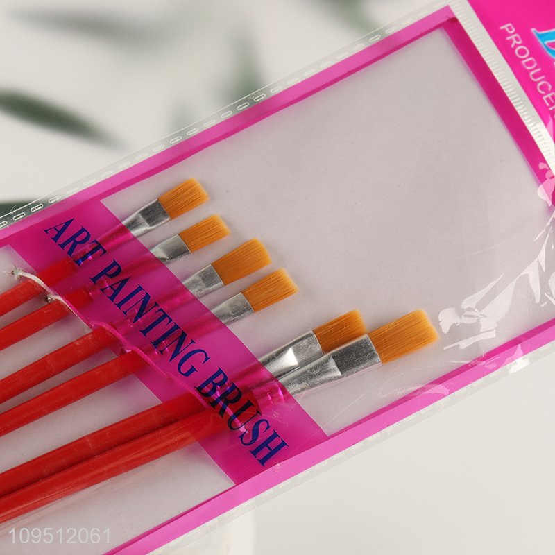 Top selling 6pcs professional oil painting brush set