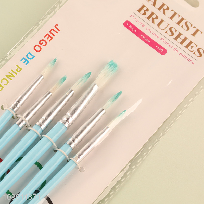 Top products professional 6pcs oil painting brush set