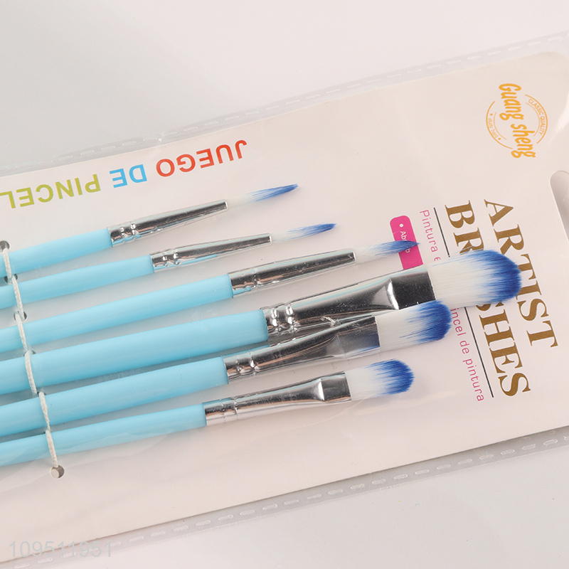 China wholesale art supplies oil painting brush set