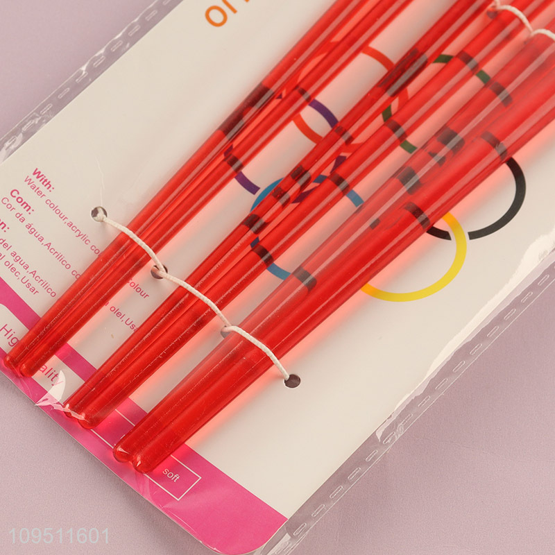 China supplier 6pcs oil paint brush for art supplies
