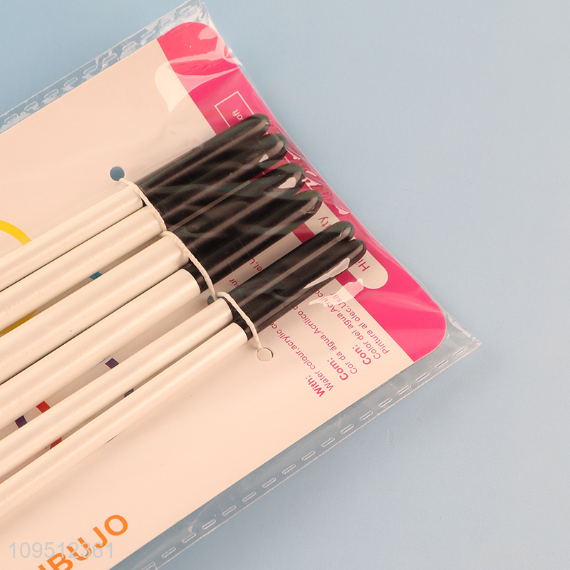 Low price 6pcs oil painting brush for art supplies