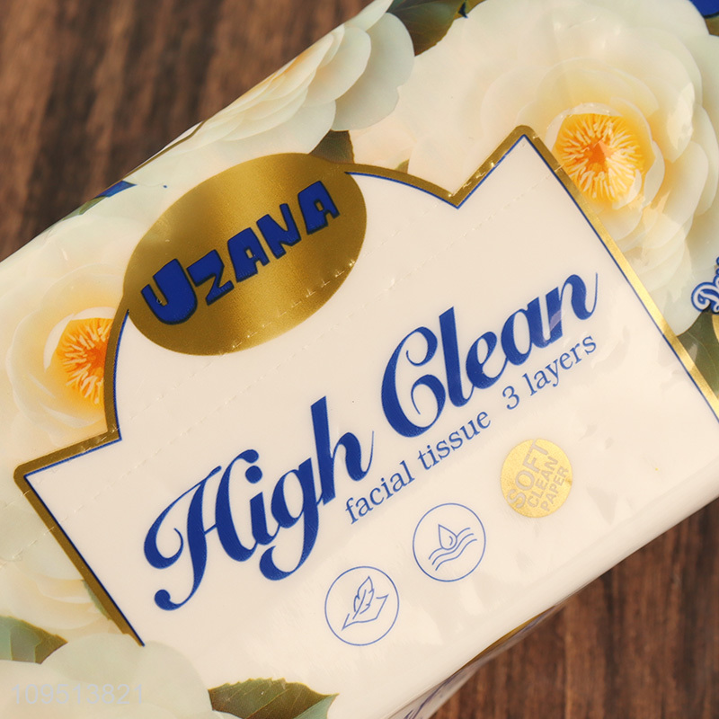 Hot selling 3layers facial tissue wholesale