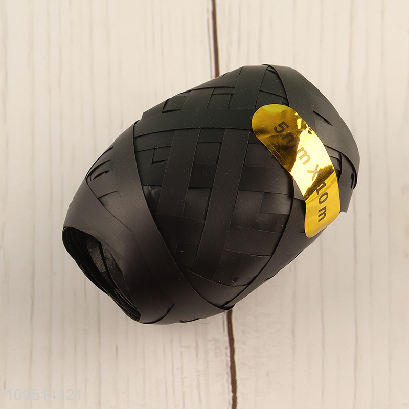 Hot selling black gift wrapping ribbon packaging ribbon