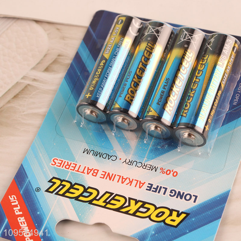 Top products long lasting 4pcs alkaline battery