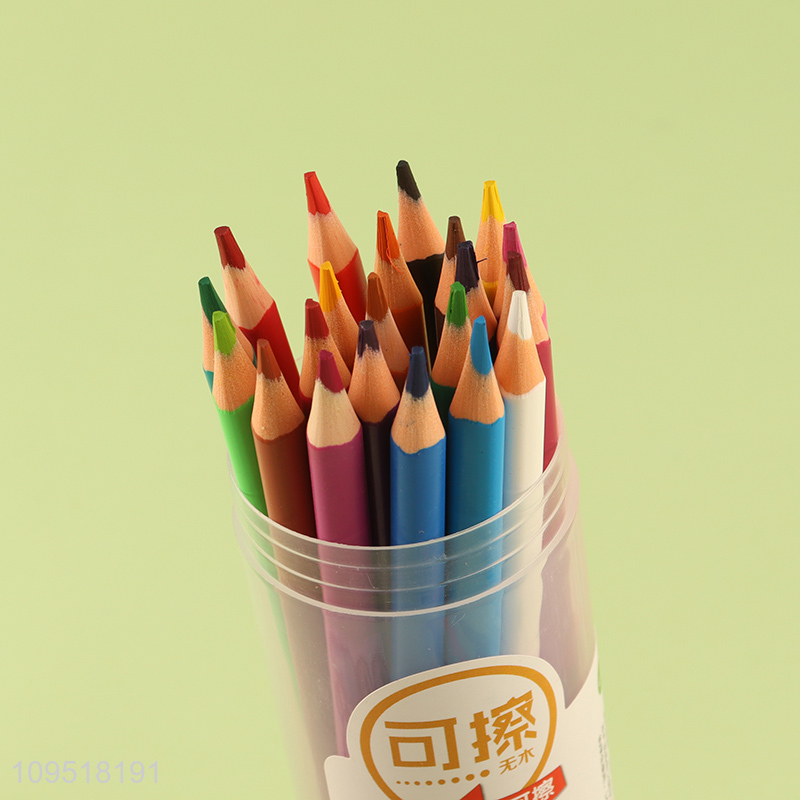 Factory supply kid erasable colored pencil set