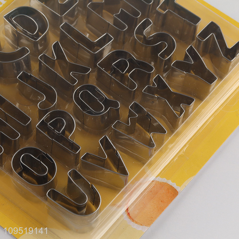 Hot sale alphabet stainless steel cookies cutter cookies mold