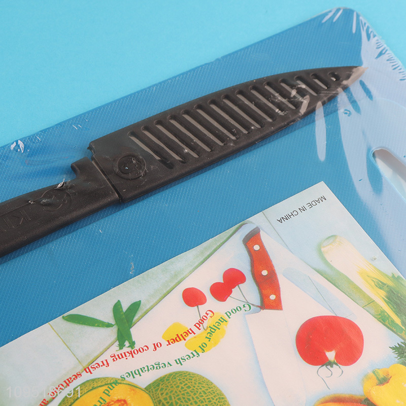Hot items cutting board chopping blocks with knife