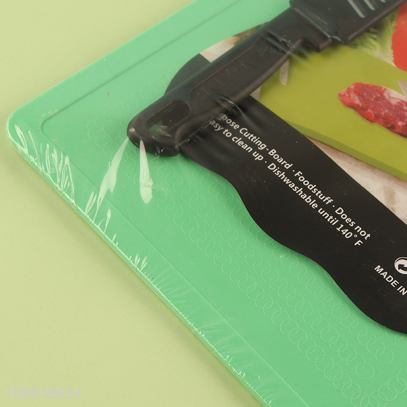 Good sale cutting board chopping blocks with kitchen knife