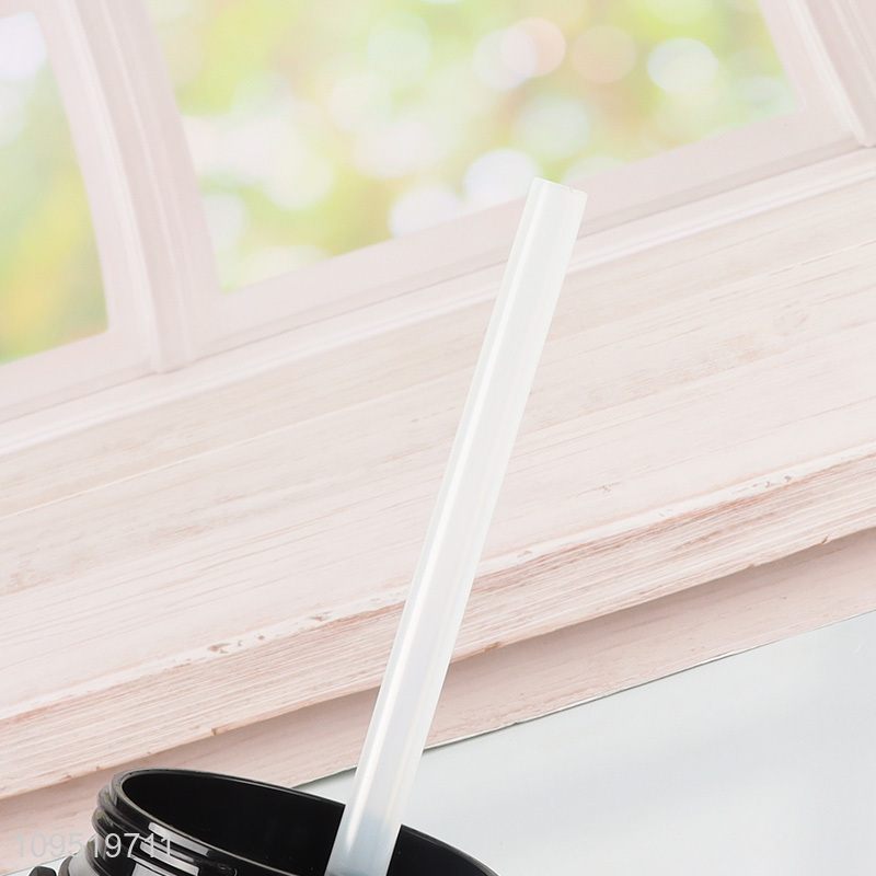 Low price stainless steel water bottle with straw