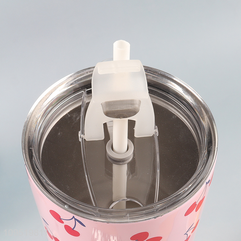 Top selling stainless steel water bottle with straw