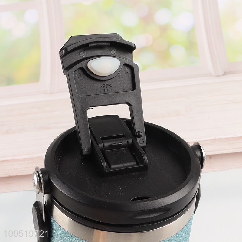 China supplier portable stainless steel water bottle with handle