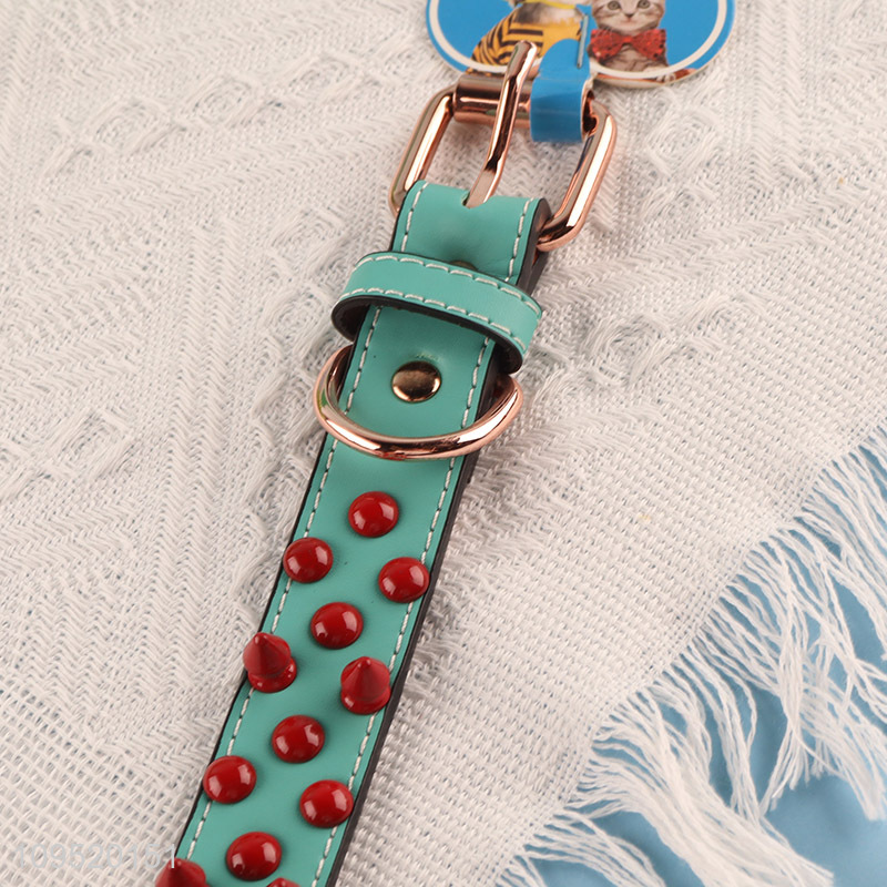 Top sale pu leather cat dog training collar