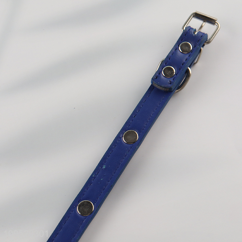 Best quality comfortable lightweight pu leather collar