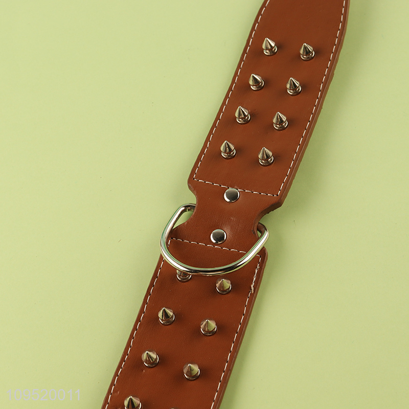 Top products pu leather dog daily walking collar