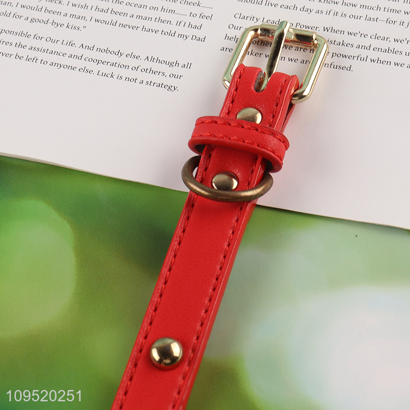 Hot items pu leather pet walking collar