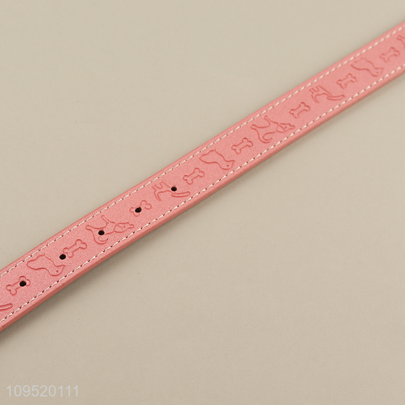 New arrival  adjustable pu collar for pets