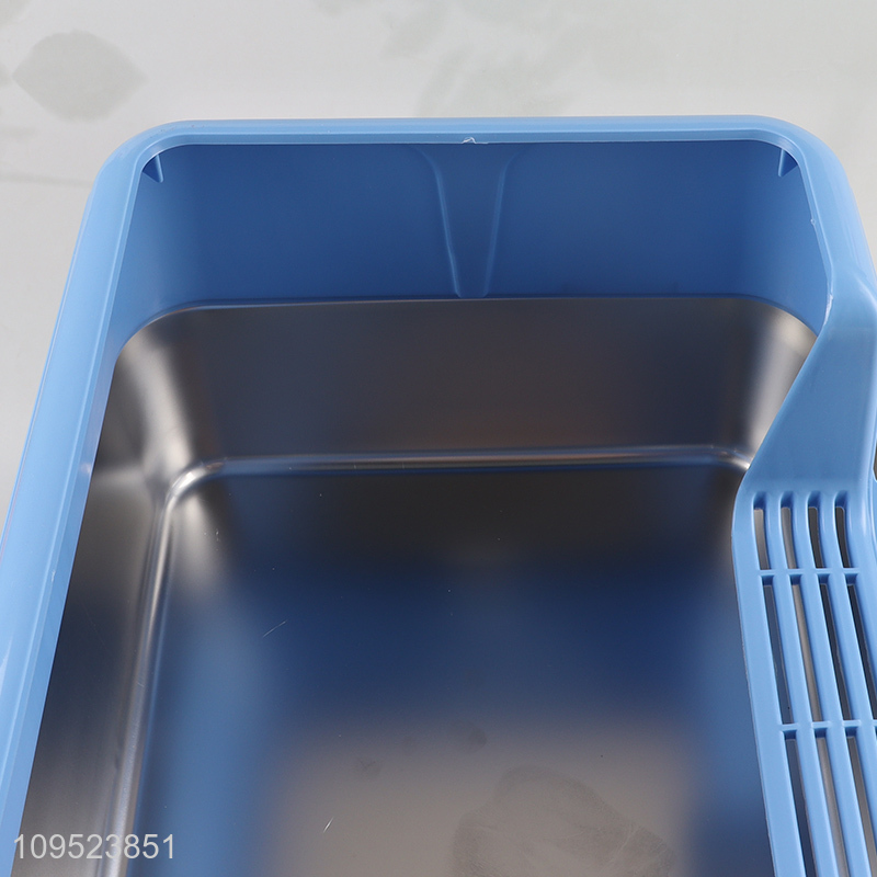 China products leak-proof stainless steel cat litter box